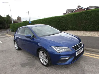 Used Seat Leon FR 150 HP (110 kW) 2018 Blue Hatchback