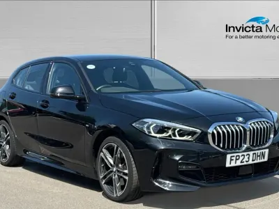 Used BMW 118 M Sport 136 HP (100 kW) 2023 Sapphire black metallic Hatchback