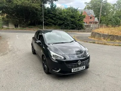 Used Vauxhall Corsa Edition 75 HP (55 kW) 2016 Black Hatchback