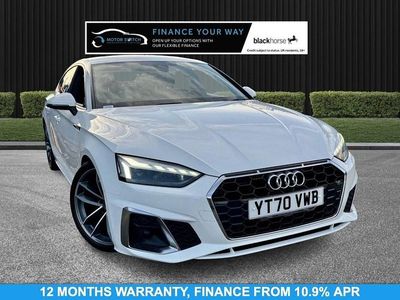 White Used 2020 Audi A5 Sportback S-Line Hatchback | £18,595 (Fair price)