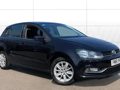 Used VW Polo SE 90 HP (66 kW) 2015 Black Hatchback