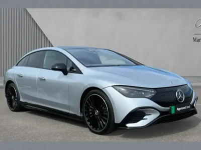 Used Mercedes EQE350 AMG line 214 kW (292 HP) 2025 Metallic paint hightech silver Sedan
