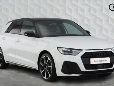 Used Audi A1 Sportback Black Edition 150 HP (110 kW) 2023 Glacier white Hatchback