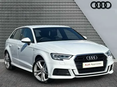 Used Audi A3 S-Line 150 HP (110 kW) 2020 White Sedan