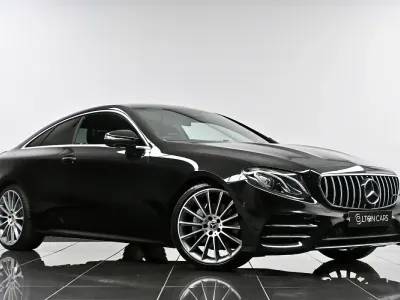 Used Mercedes E220 AMG line 194 HP (142 kW) 2018 Black Coupe