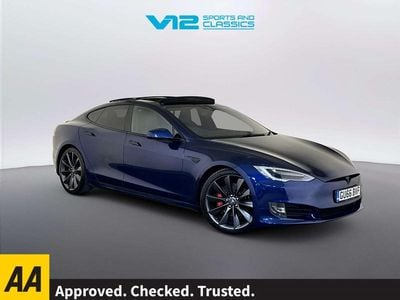 Used Tesla Model S 306 kW (417 HP) 2016 Blue Hatchback