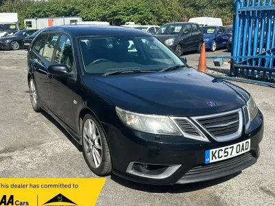 Used Saab 9-3 Aero 246 HP (180 kW) 2007 Black Estate
