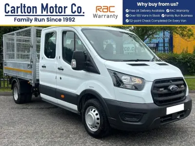 Used Ford Transit 130 HP (95 kW) 2019 White Cabriolet