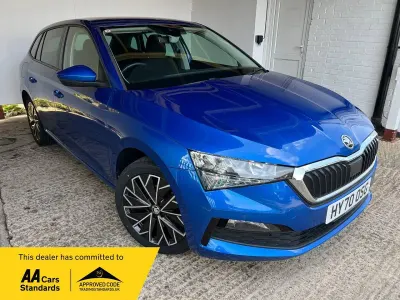 Used Skoda Scala SE L 150 HP (110 kW) 2020 Blue Hatchback