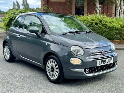 Used Fiat 500 Lounge 69 HP (50 kW) 2018 Grey Hatchback