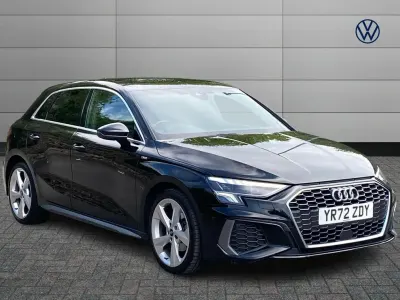 Used Audi A3 S-Line 147 HP (108 kW) 2022 Black Sedan