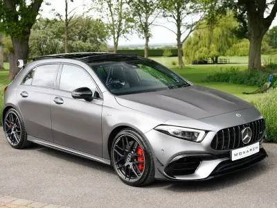 Used Mercedes A45 AMG 421 HP (309 kW) 2021 Grey Hatchback