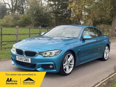 Blue Used 2019 BMW 420 M Sport Cabriolet | £14,490 (Good price)