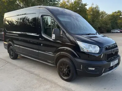Used Ford Transit S 170 HP (125 kW) 2021 Black Van