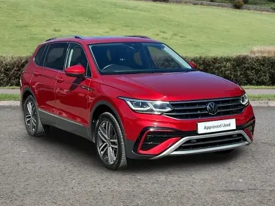 Second-hand VW Tiguan Allspace Elegance 190 CP (139 kW) 2022 Roșu SUV