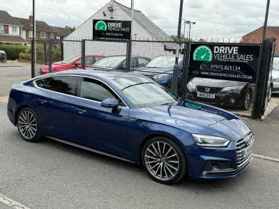Used Audi A5 S-Line 2017 Blue Coupe