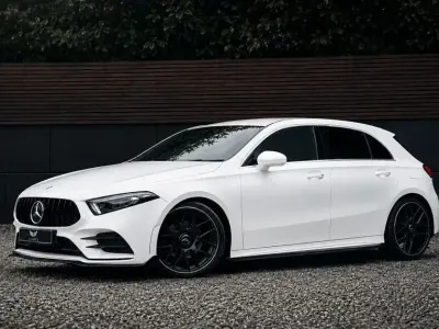 Used Mercedes A200 AMG line 2021 White Hatchback