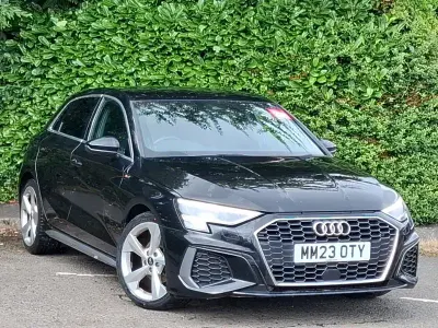 Used Audi A3 S-Line 110 HP (80 kW) 2023 Black Sedan