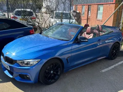 Begagnad BMW 420 M Sport 2016 Blå Cab