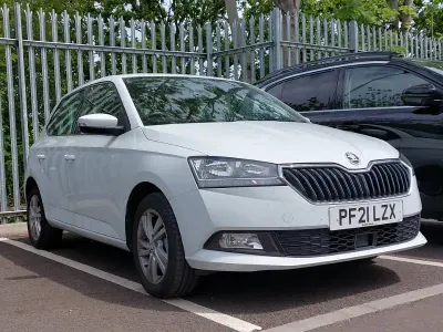 Used Skoda Fabia SE 95 HP (69 kW) 2021 White Hatchback