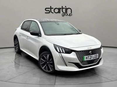 Used Peugeot e-208 GT 100 kW (136 HP) 2021 White Hatchback
