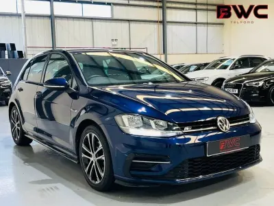 Used VW Golf VII R-line 150 HP (110 kW) 2019 Blue Hatchback