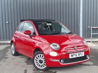 Used Fiat 500C Lounge 69 HP (50 kW) 2016 Red Cabriolet