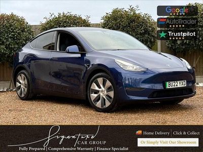 Begagnad Tesla Model Y Long Range AWD 378 kW (514 HK) 2022 Blå SUV