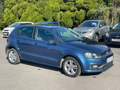 Used VW Polo Edition 60 HP (44 kW) 2017 Blue Hatchback