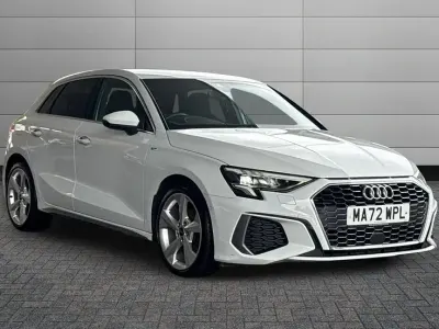 Used Audi A3 S-Line 110 HP (80 kW) 2022 White Sedan