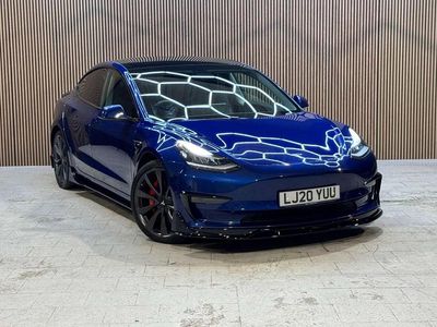 Blue Used 2020 Tesla Model 3 Performance Sedan | £16,995 (Fair price)