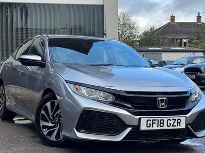 Silver Used 2018 Honda Civic SE Hatchback | £10,995 (Fair price)