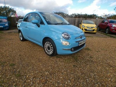 Used Fiat 500 Lounge 69 HP (50 kW) 2015 Blue Hatchback