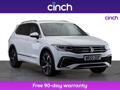 White Used 2022 VW Tiguan Allspace R-line SUV | £31,299 (A bit pricey)