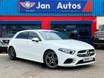Used Mercedes A180 AMG line 2018 White Hatchback