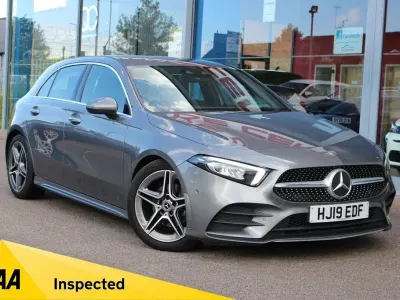 Used Mercedes A180 AMG line 136 HP (100 kW) 2019 Grey Hatchback