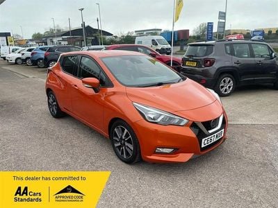 Used Nissan Micra Acenta 90 HP (66 kW) 2017 Orange Hatchback