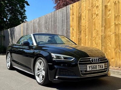 Begagnad Audi A5 Cabriolet S-Line 2018 Svart Cab