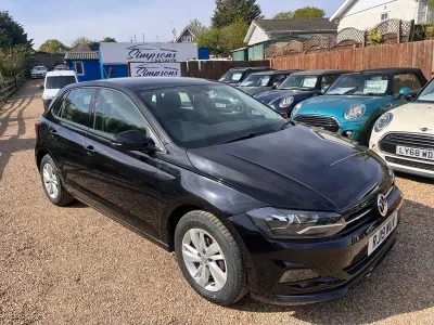 Used VW Polo SE 65 HP (47 kW) 2019 Black Hatchback