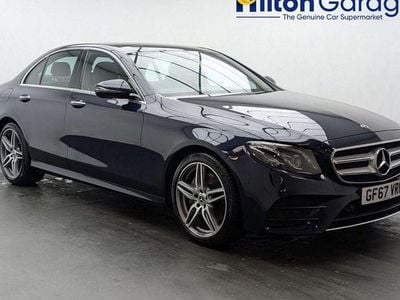 Used Mercedes E220 AMG line 194 HP (142 kW) 2017 Blue Sedan