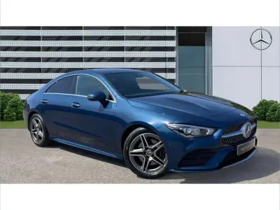 Usado Mercedes CLA220 AMG Line Premium 190 CV (139 kW) 2022 Azul Berlina