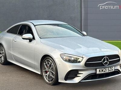Silver Used 2021 Mercedes E220 AMG Line Premium Coupe | £24,999 (Fair price)