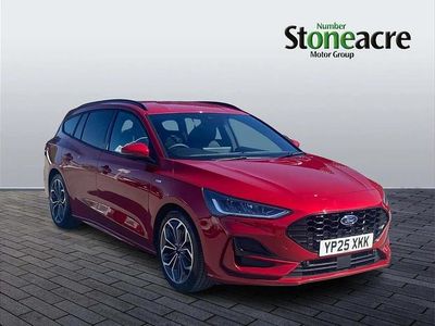 Red Used 2025 Ford Focus ST-Line X Estate | £24,990 (A bit pricey)