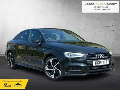 Used Audi A3 Black Edition 116 HP (85 kW) 2019 Black Sedan
