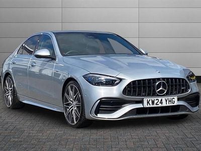 Begagnad Mercedes C43 AMG Premium Plus 408 HK (300 kW) 2024 Silver Sedan