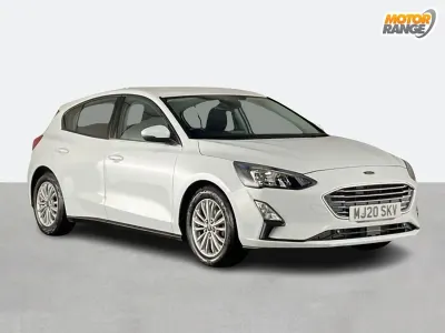 Used Ford Focus Titanium 125 HP (91 kW) 2020 White Hatchback