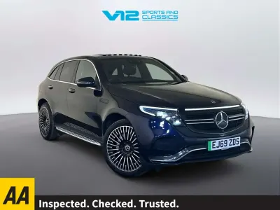 Used Mercedes EQC400 AMG line 300 kW (408 HP) 2019 Blue SUV