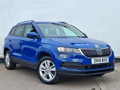 Used Skoda Karoq SE Technology 115 HP (84 kW) 2018 Blue SUV