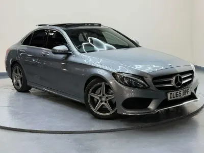 Used Mercedes C220 AMG Line Premium 170 HP (125 kW) 2015 Silver Sedan