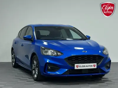 Used Ford Focus ST-Line 125 HP (91 kW) 2020 Blue Hatchback